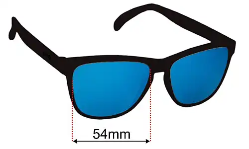 Goodr Modern Day Snake Oil Lentes de Repuesto 54mm wide 