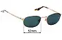 Sunglass Fix Ersatzgläser für Ray-Ban B&L W2842 - 52mm Wide 