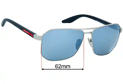 Prada SPSA53 Ersatzgläser 62mm wide 
