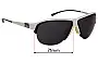 Sunglass Fix Replacement Lenses for Adidas A535 L Insert for A178 L - 71mm Wide 