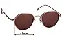 Sunglass Fix Replacement Lenses for AM Eyewear Gaudi - 49mm Wide 