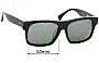 Sunglass Fix Replacement Lenses for AM Eyewear Leaver - 53mm Wide 