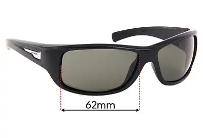 Arnette Wolfman AN4137 Replacement Lenses 62mm wide 