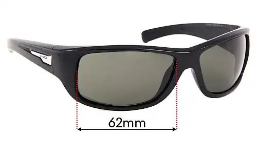 Sunglass Fix Replacement Lenses for Arnette Wolfman AN4137 - 62mm Wide 