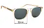 Sunglass Fix Replacement Lenses for Barton Perreira Plimsoul - 52mm Wide 