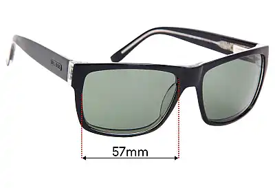 Bill Bass Yves Replacement Lenses 57mm wide 