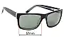 Sunglass Fix Replacement Lenses for Bill Bass Yves - 57mm Wide 