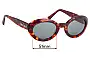 Sunglass Fix Replacement Lenses for Bill Bass 2953 - 51mm Wide 