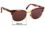 Sunglass Fix Verres de Remplacement pour Bolle 1465 - 51mm Wide 