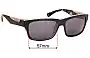 Sunglass Fix Ersatzgläser für Bolle Jude - 57mm Wide 
