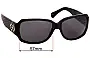 Sunglass Fix Replacement Lenses for Brighton Toledo - 57mm Wide 