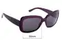 Sunglass Fix Verres de Remplacement pour Burberry B 4074 - 58mm Wide 