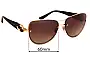 Sunglass Fix Replacement Lenses for Bvlgari 6053-B-M - 60mm Wide 