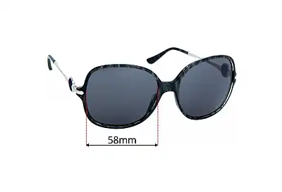 Bvlgari 8087 Replacement Lenses 58mm wide 