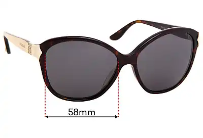 Bvlgari 8092-B-A Replacement Lenses 58mm wide 