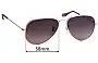 Sunglass Fix Verres de Remplacement pour Cancer Council Pokolbin - 58mm Wide 