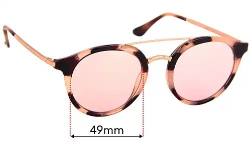Sunglass Fix Verres de Remplacement pour Cancer Council Chiltern - 49mm Wide 
