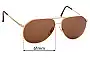 Sunglass Fix Replacement Lenses for Carrera 5402 - 61mm Wide 