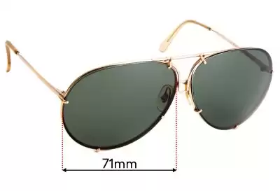 Carrera 5621 Replacement Lenses 71mm wide 