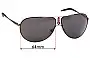 Sunglass Fix Replacement Lenses for Carrera Gipsy - 64mm Wide 