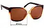 Sunglass Fix Replacement Lenses for Carve Sheree - 61mm Wide 