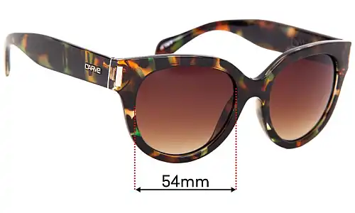 Sunglass Fix Replacement Lenses for Carve Vivian - 54mm Wide 