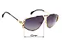 Sunglass Fix Replacement Lenses for Cazal MOD 956 - 62mm Wide 