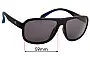 Sunglass Fix Replacement Lenses for Champion CU6054 - 59mm Wide 