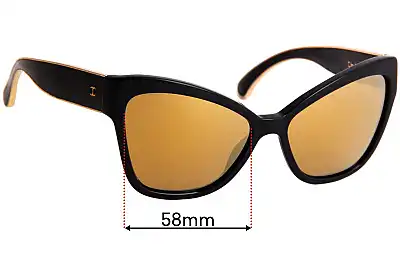 Chanel 5271 Ersatzgläser 58mm wide 