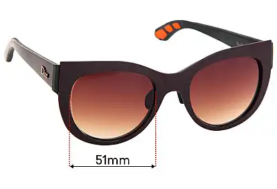 Christian Dior Dior Decale 1 Replacement Lenses 51mm wide 