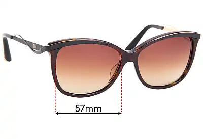 Christian Dior Metal Eyes 2 Replacement Lenses 57mm wide 