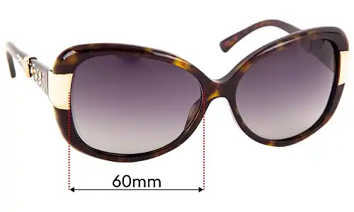 Sunglass Fix Replacement Lenses for Christian Dior Midnight - 60mm Wide Sunglass Fix Replacement Lenses for Christian Dior Midnight - 60mm Wide