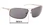 Sunglass Fix Replacement Lenses for Christian Dior Street - 66mm Wide 