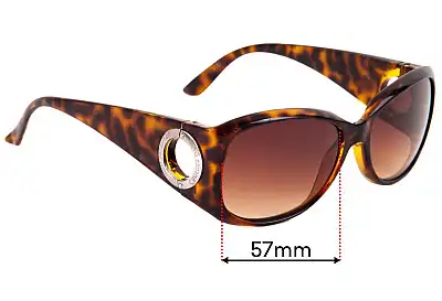 Christian Dior Unknown Model Replacement Lenses 57mm wide 
