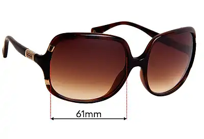 Coach S614 Emily Replacement Lenses 61mm wide 
