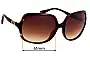 Sunglass Fix Replacement Lenses for Coach S614 Emily - 61mm Wide 