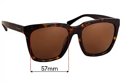 Coach HC8201D Replacement Lenses 57mm wide 
