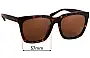 Sunglass Fix Ersatzgläser für Coach HC8201D - 57mm Wide 