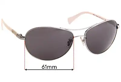 Coach HC7006 Allegra Replacement Lenses 61mm wide 
