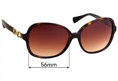 Coach HC8123 Cole Replacement Lenses 56mm wide 
