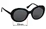 Sunglass Fix Ersatzgläser für Collette Dinnigan Sun Rx 27 - 53mm Wide 