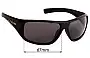 Sunglass Fix Replacement Lenses for Dirty Dog Wicked - 67mm Wide 