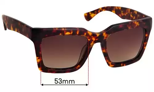Sunglass Fix Replacement Lenses for Epokhe Boris - 53mm Wide 