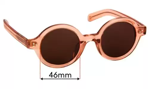 Sunglass Fix Replacement Lenses for Epokhe Ollo - 46mm Wide 