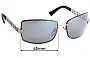 Sunglass Fix Lentes de Repuesto para Fendi FS 469 - 65mm Wide 
