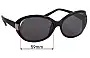 Sunglass Fix Replacement Lenses for Fendi FS 5152 - 59mm Wide 