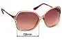 Sunglass Fix Replacement Lenses for Fiorelli Constance - 58mm Wide 