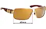 Sunglass Fix Replacement Lenses for Fox Racing The Meeting - 68mm Wide 