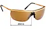 Sunglass Fix Replacement Lenses for Gargoyles Legend - 68mm Wide 