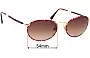 Sunglass Fix Ersatzgläser für Giorgio Armani 653 - 54mm Wide 